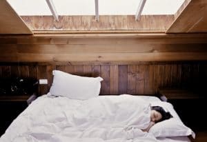 guest bed in attic